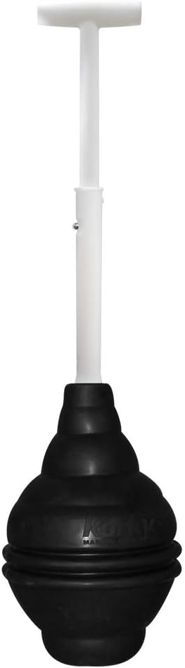 Korky 96-4AM BeehiveMAX Toilet Plunger, Black, 1 Count [...]