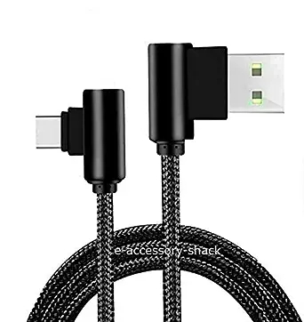 3 Pack 10FT 90 Degree Right Angle Braided USB-C to [...]