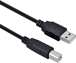 USB-B to USB-A Cable USB PC Computer Cable Cord [...]