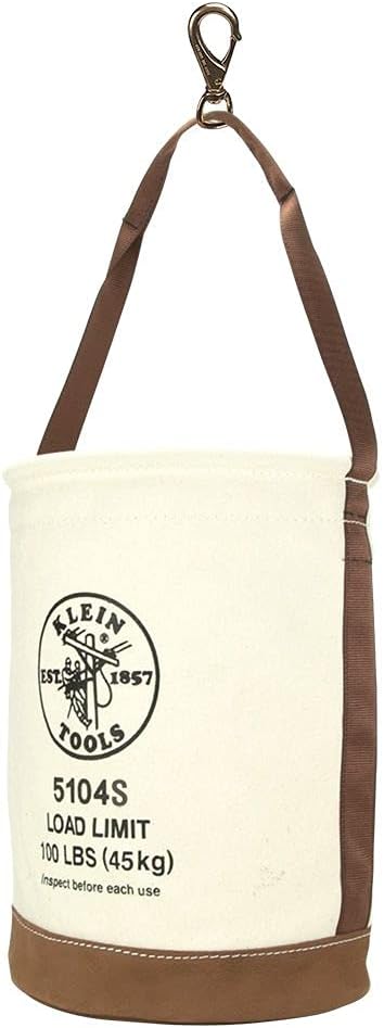 Klein Tools 5104S Canvas Bucket, Tool Bucket Made with [...]