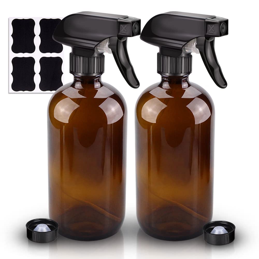 Wedama Amber Glass Spray Bottle Set & Accessories for [...]