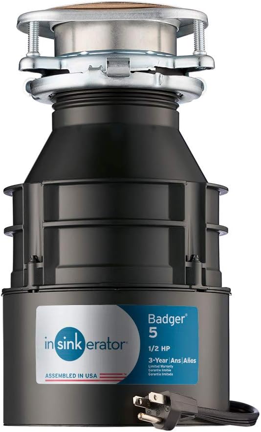 InSinkErator Garbage Disposal with Power Cord, Badger [...]