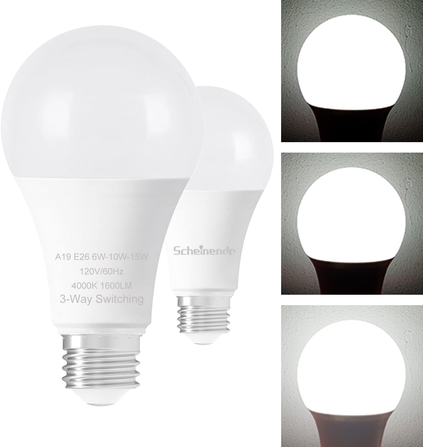 Scheinenda 3-Way Led Light Bulbs A19 30 70 100 Watt [...]