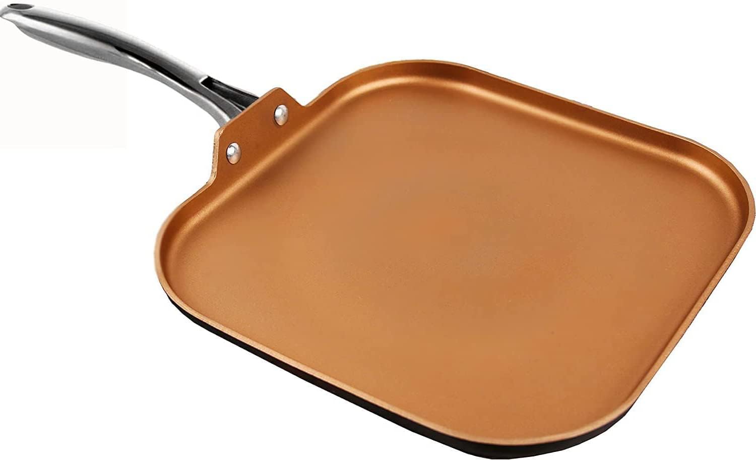 COOKSMARK 11-Inch Copper Griddle Pan for Stove Top [...]