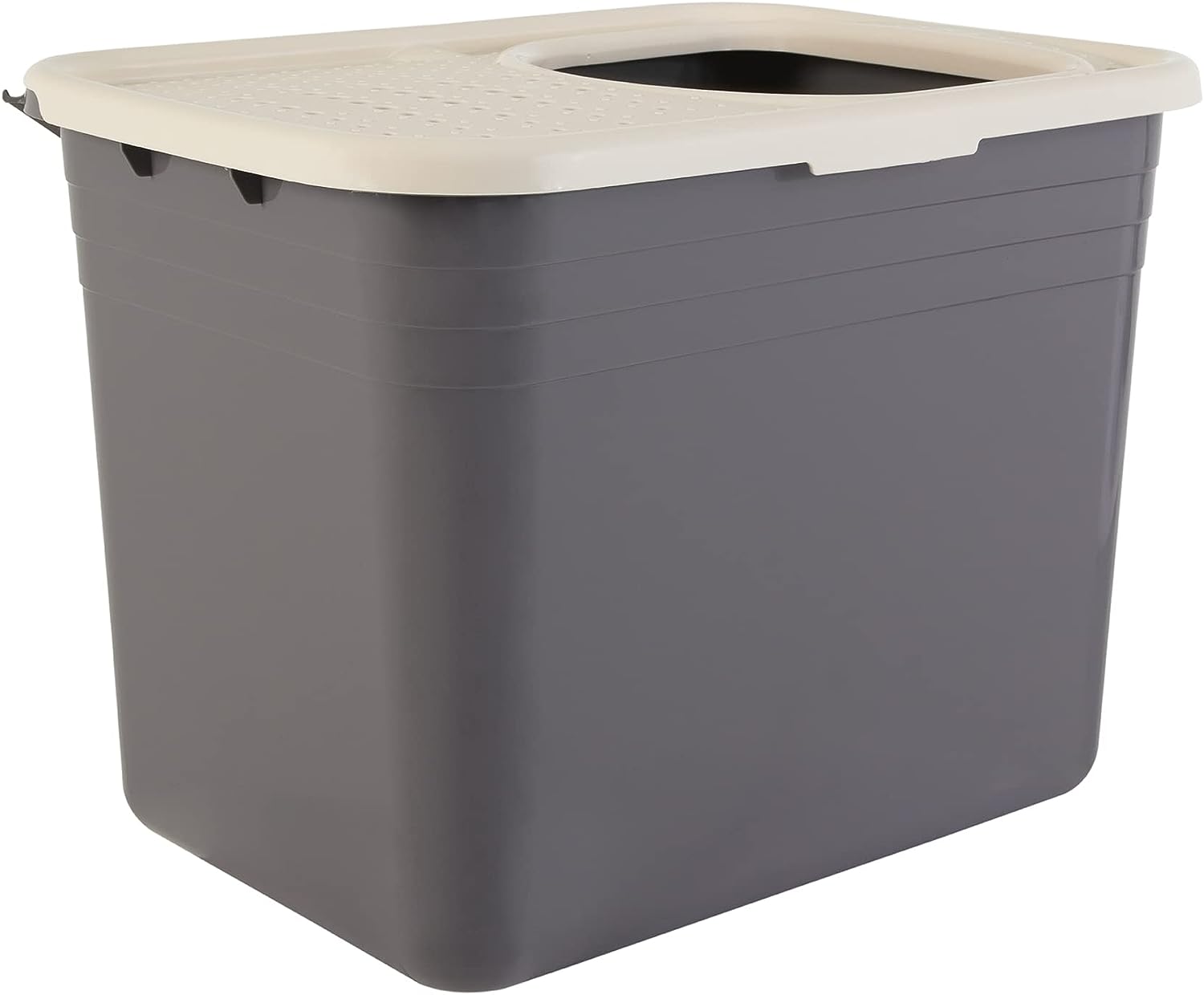 Amazon Basics Nonstick Top-Entry Cat Litter Box with [...]