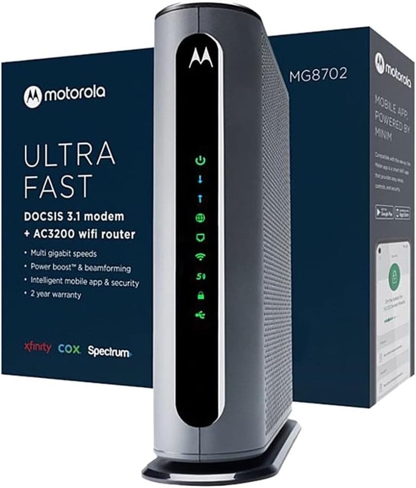 Motorola MG8702 | DOCSIS 3.1 Cable Modem + Wi-Fi [...]