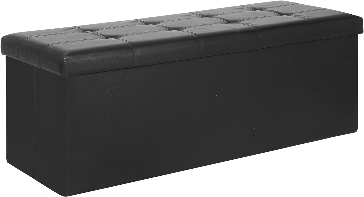 SUPER DEAL Folding Storage Ottoman Bench, 43 Inches [...]