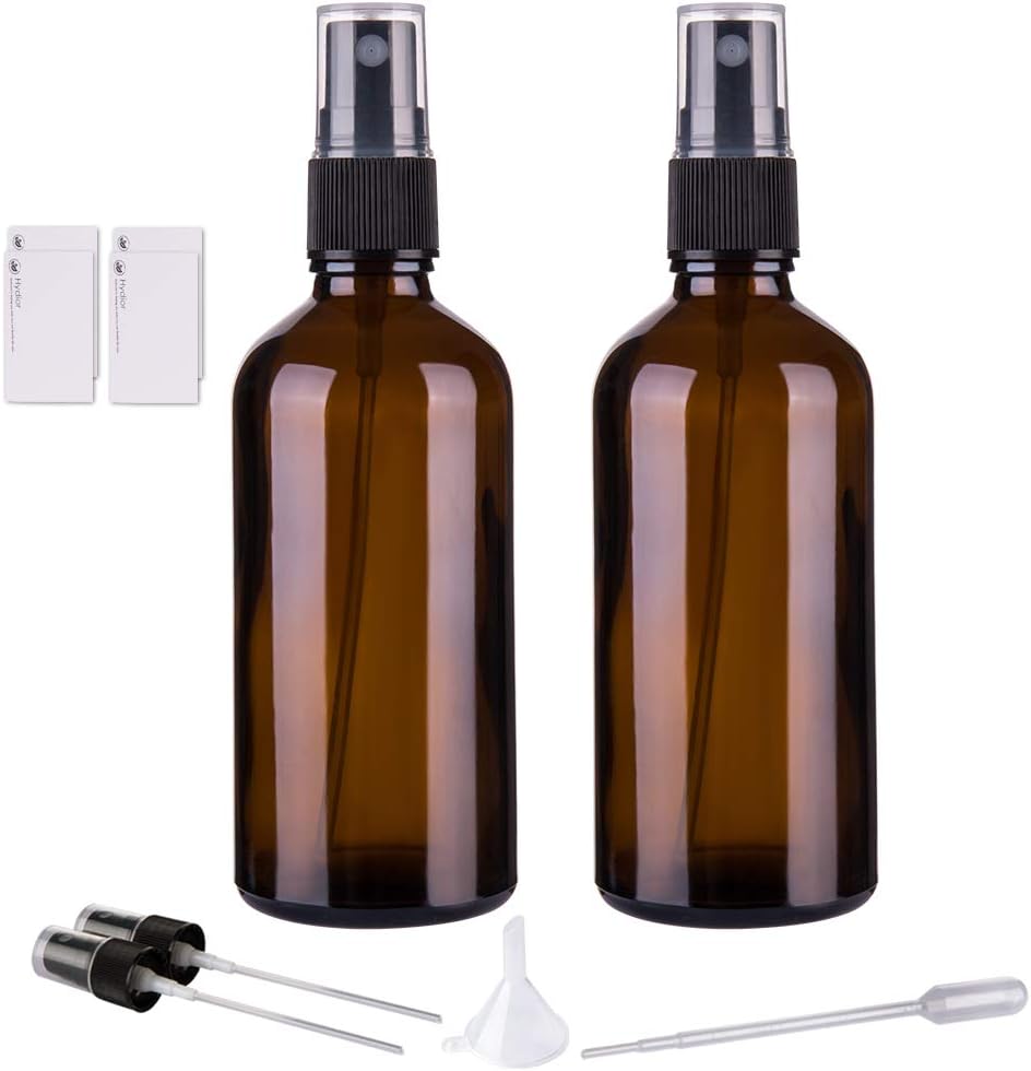 Hydior Amber Glass Spray Bottles for Essential Oils, [...]