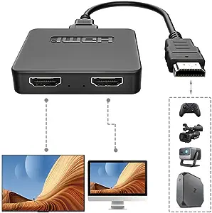 NEWCARE 4K HDMI Cable Splitter 1 in 2 Out, HDMI [...]
