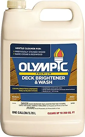 Olympic Stain 52120 Premium Deck Brightener & Wash, 1 Gallon