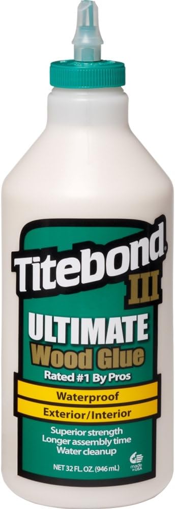 Titebond 1415 III Ultimate Wood Glue, 32-Ounce [...]