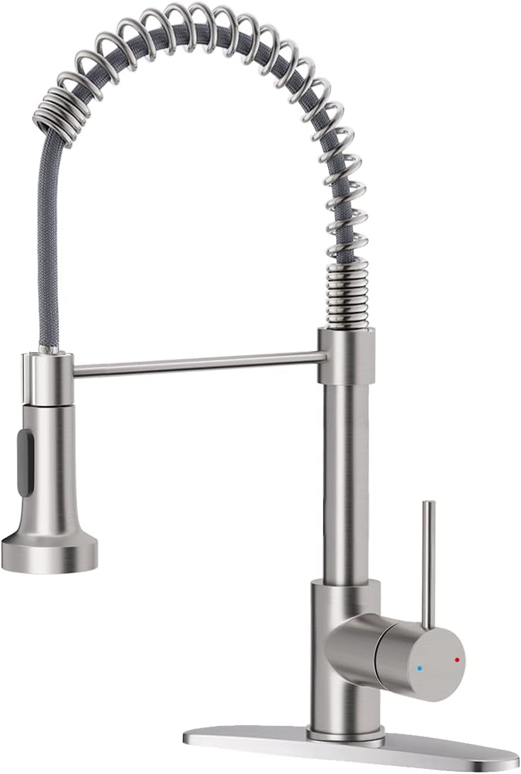 OWOFAN Kitchen Faucet with Pull Down Sprayer Brushed [...]