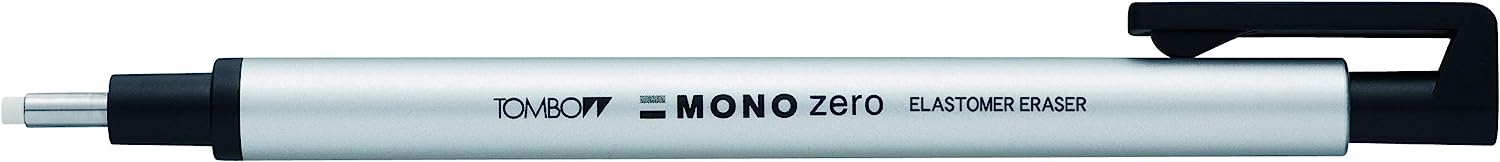Tombow Holder Eraser, Mono Zero Round Shapre Silver [...]