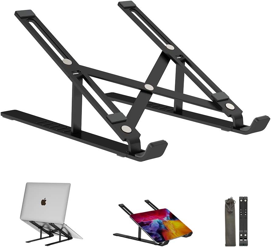 TULLRAS Laptop Stand, Adjustable Portable Laptop [...]