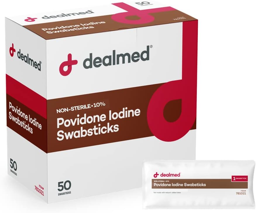 Dealmed Povidone Iodine 10% Swabsticks - Individually [...]