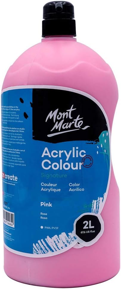 Mont Marte Discovery School Acrylic, Pink, 1/2 Gallon [...]