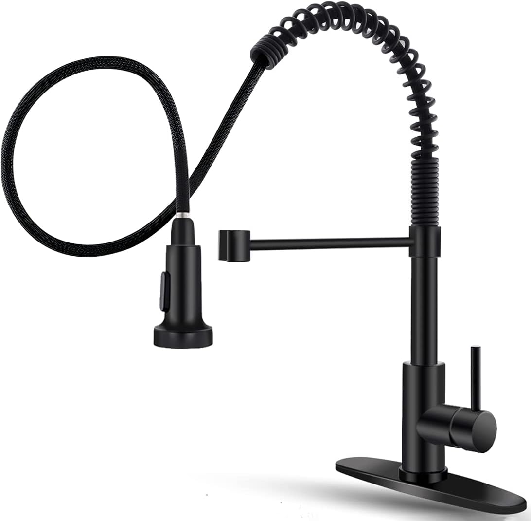 OWOFAN Black Kitchen Faucet with Pull Down Sprayer [...]