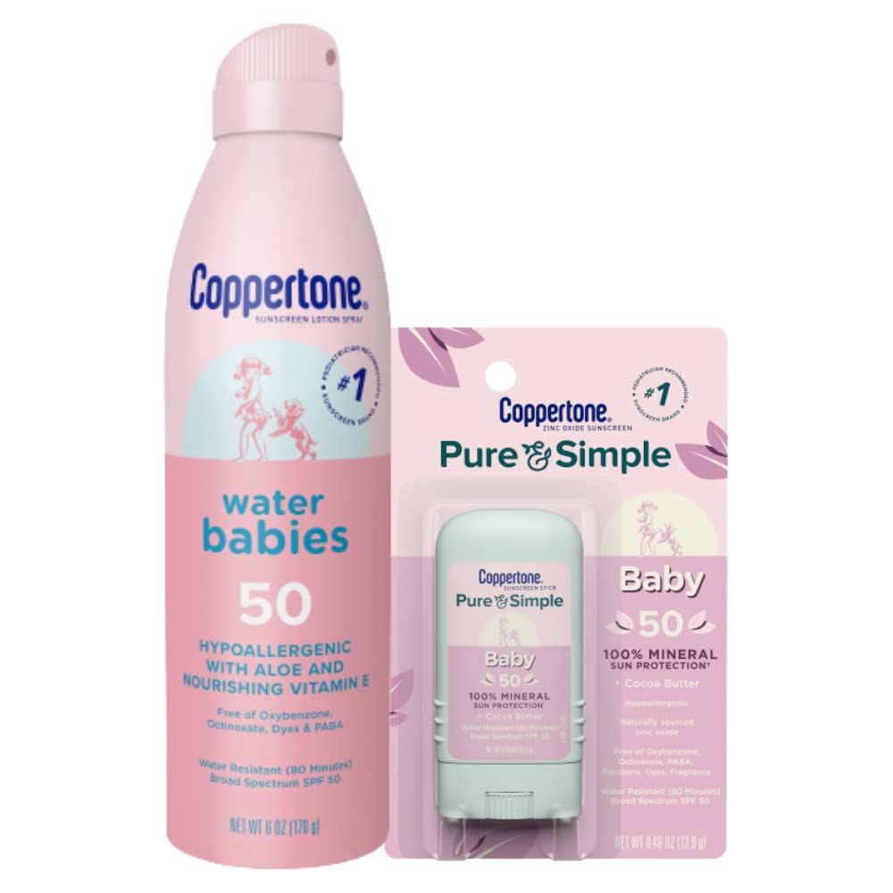 Coppertone WaterBabies Sunscreen Spray, SPF 50 Baby [...]