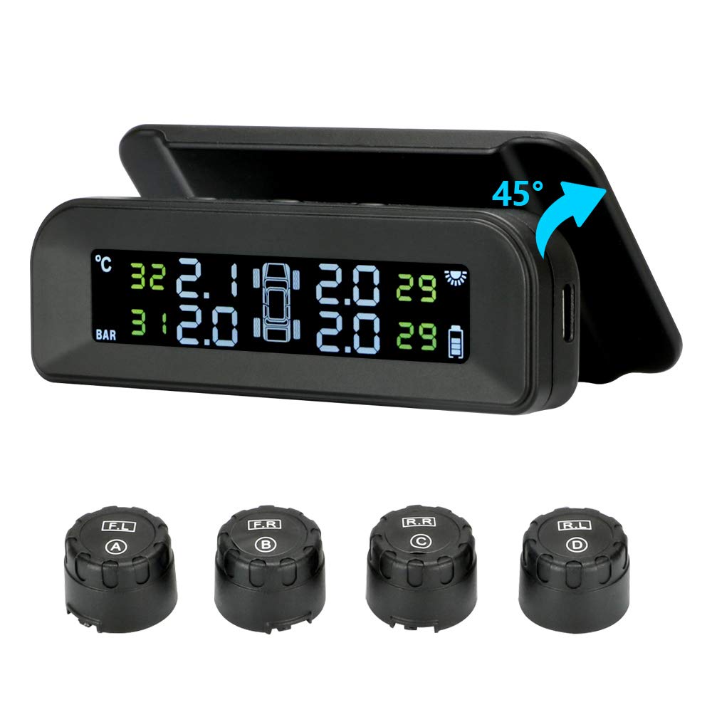 Tire Pressure Monitoring System Wireless Solar TPMS, [...]