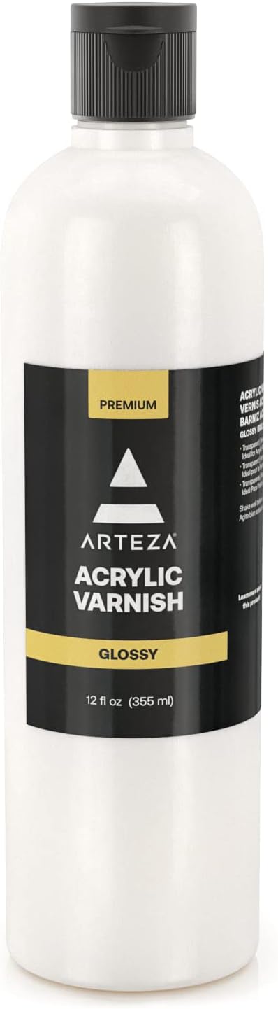 ARTEZA Glossy Acrylic Varnish 12oz/355ml, UV- [...]