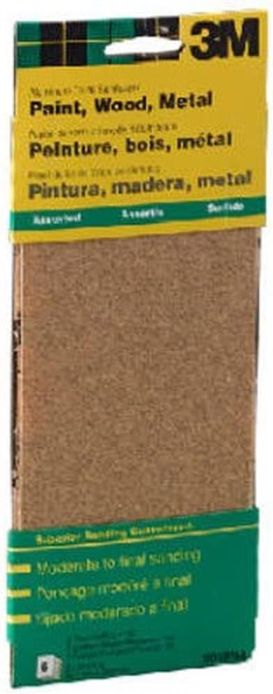 3M General Purpose Sandpaper Sheets, 3-2/3-in by 9-in, [...]