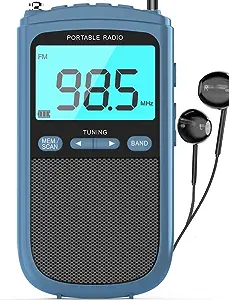 Portable Radio AM/FM with Speaker,Mini Transistor [...]