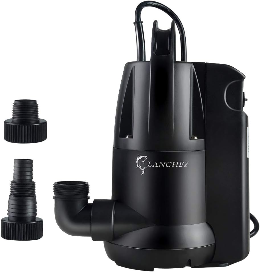Lanchez 1/2 HP Submersible Water Sump Pump with Built- [...]