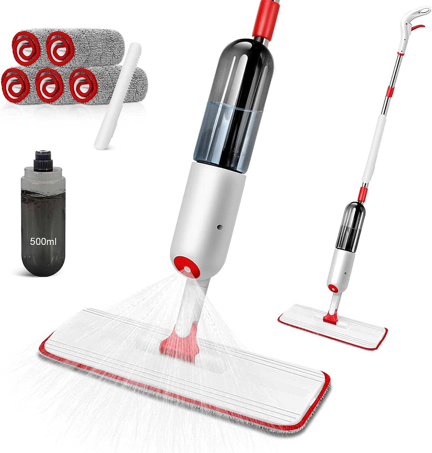 Midyb Spray Mop, Spray Mops with 5 Washable Pads, Wet [...]