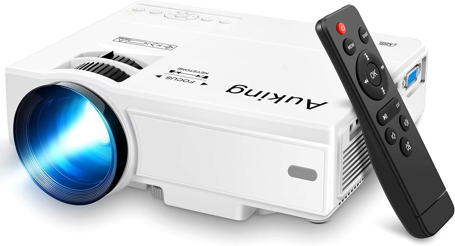 AuKing Projector, 2023 Upgraded Mini Projector, 9500 [...]