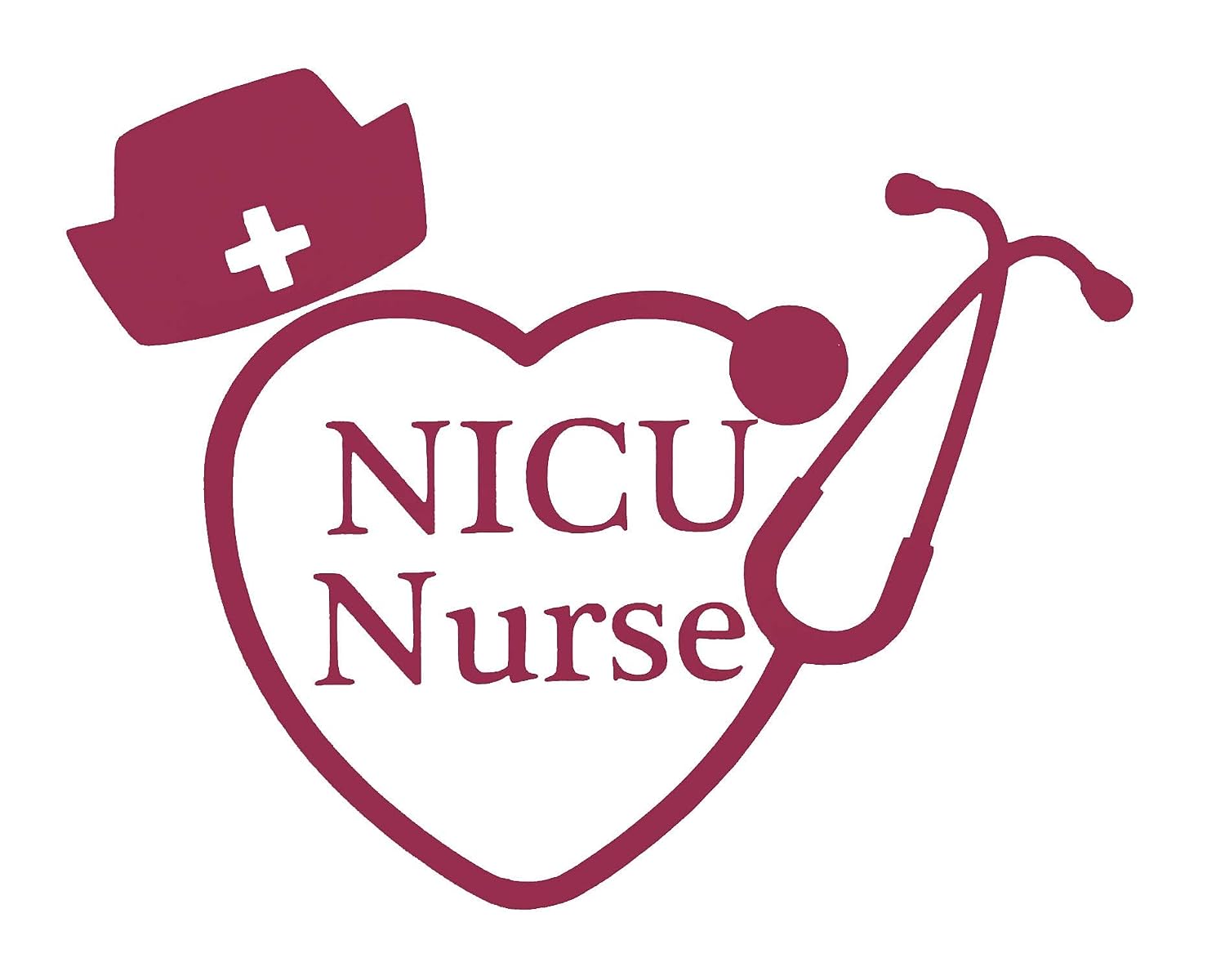 Custom NICU Nurse Stethoscope Vinyl Decal - Nursing [...]