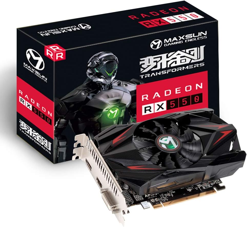 maxsun AMD Radeon RX 550 4GB GDDR5 ITX Computer PC [...]