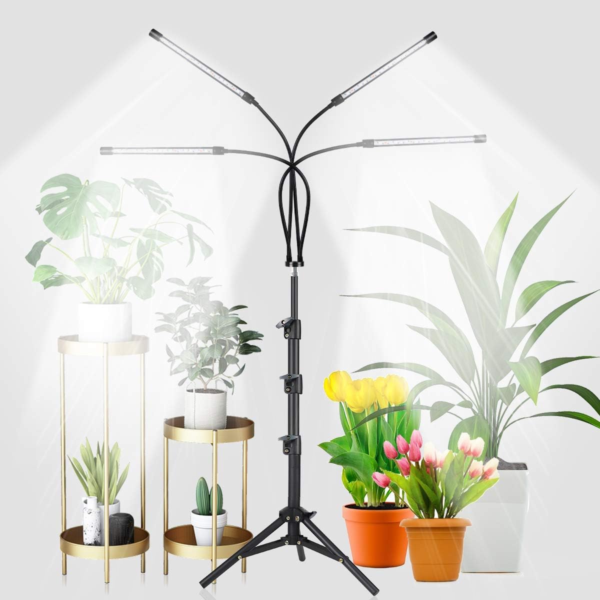 GHodec Grow Light with Stand, 80 LED 5500K Full [...]