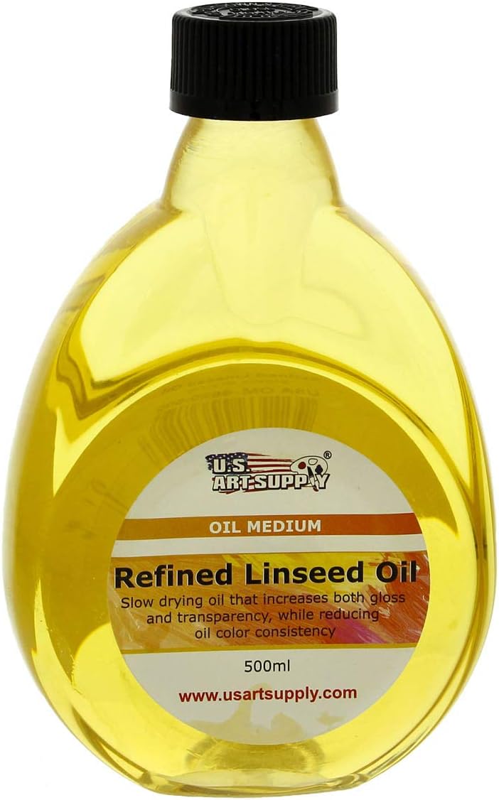 U.S. Art Supply - Refined Linseed Oil -, 500ml / 16.9 [...]