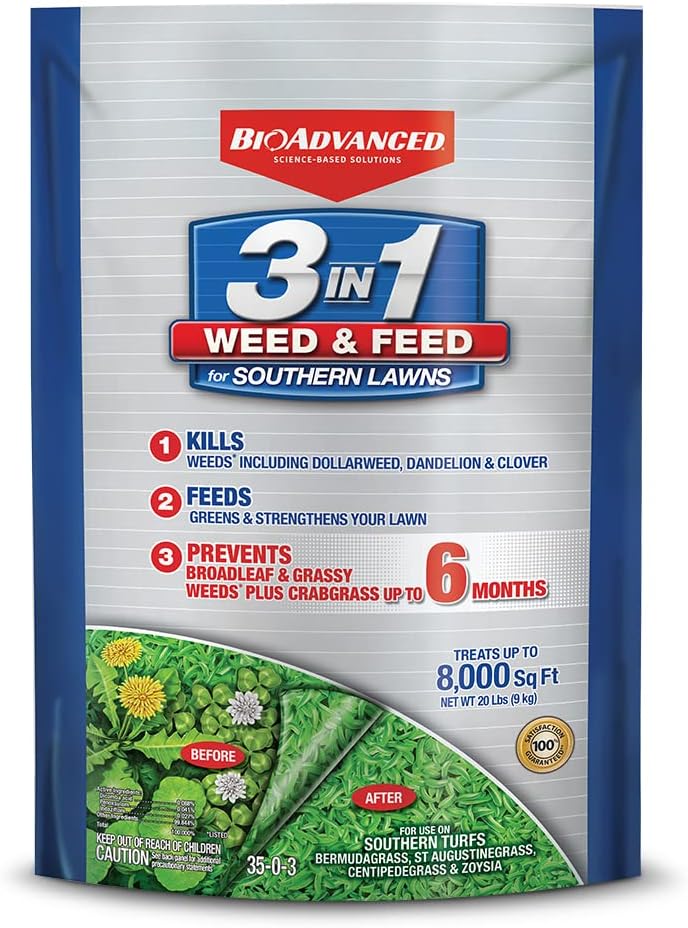 BioAdvanced 3-in-1 Weed and Feed for Southern Lawns, [...]