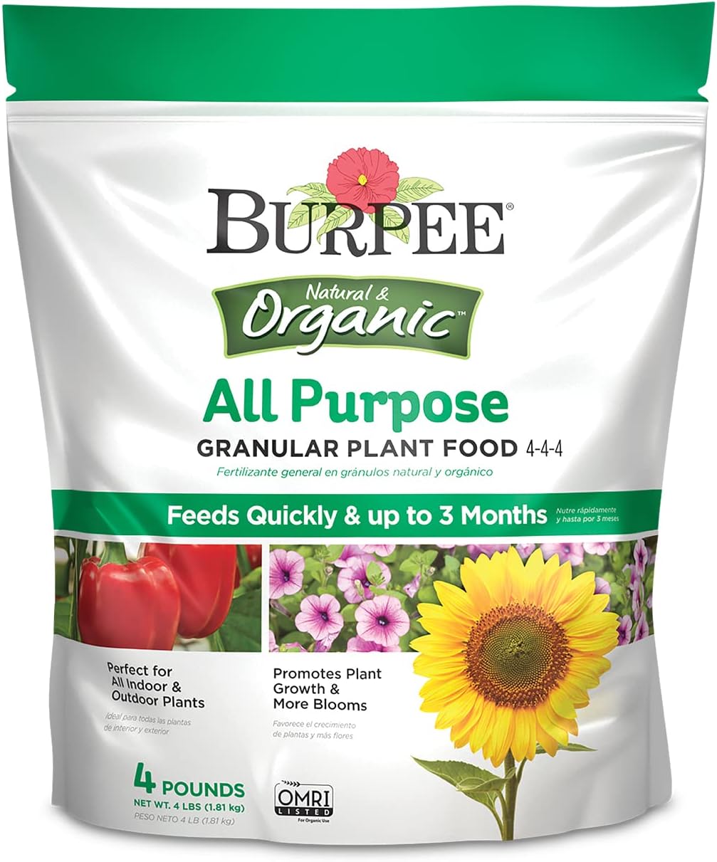 Burpee Natural Purpose Granular 4-Lb Organic Food for [...]