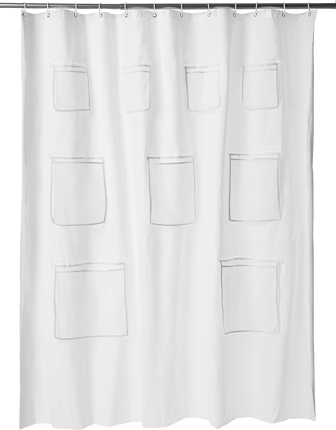 Amazon Basics 8-Gauge PEVA Shower Curtain or Liner [...]