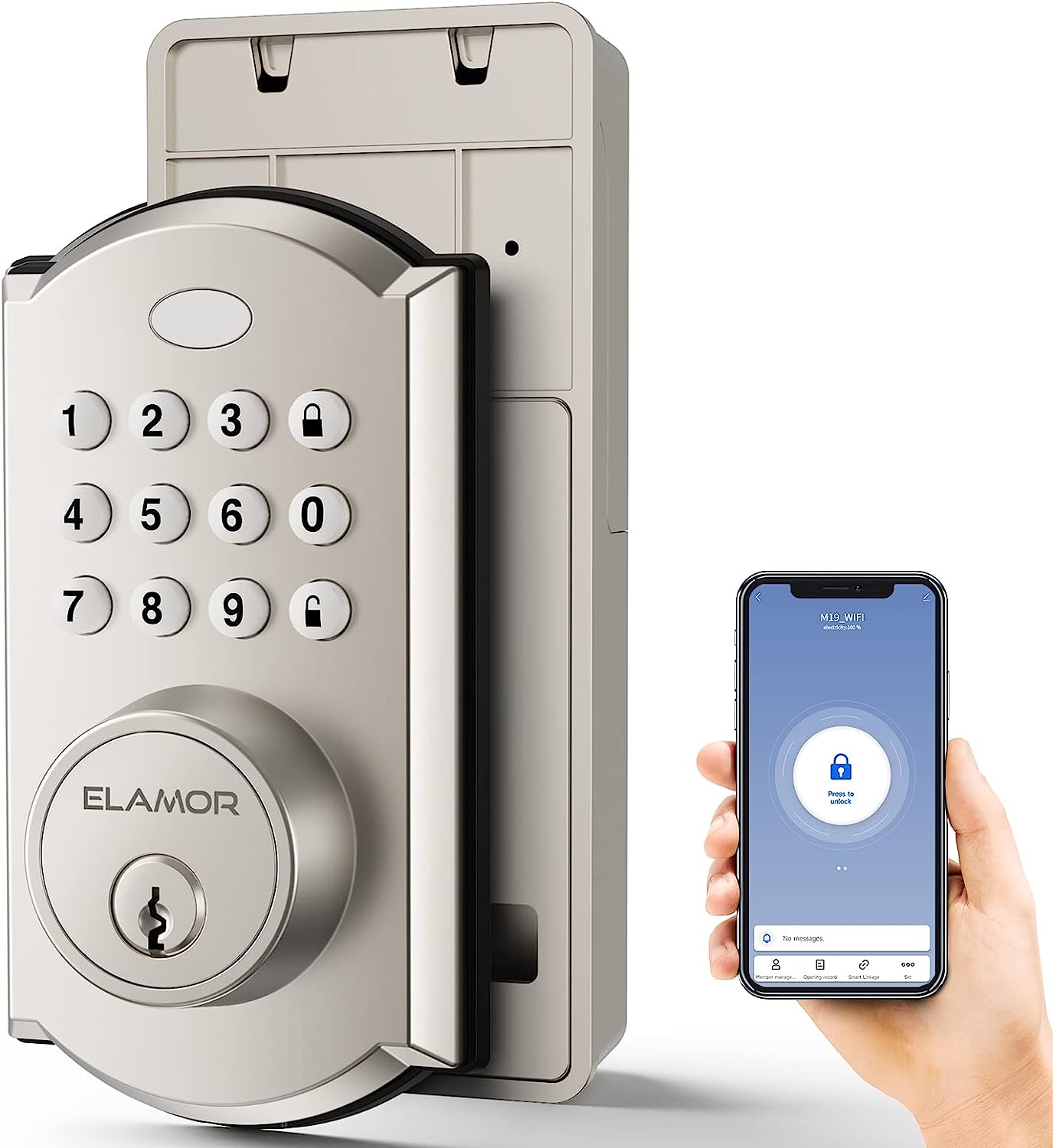 WiFi Smart Lock, Keyless Entry Door Lock with Remote [...]