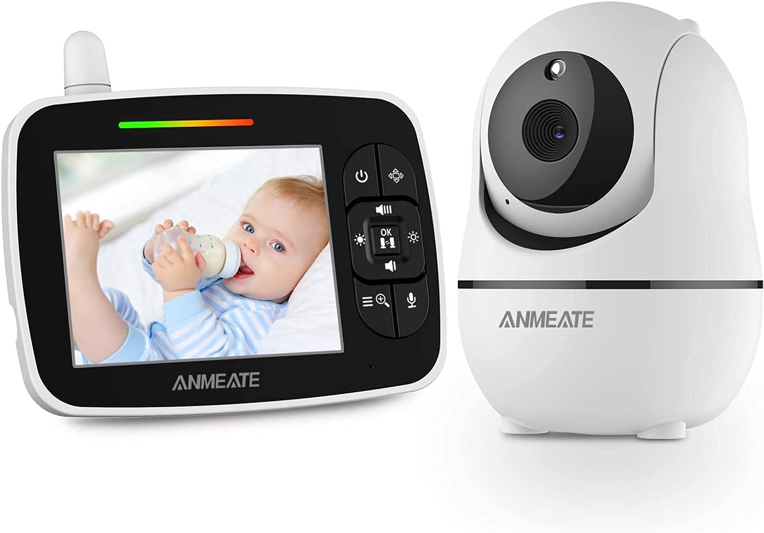 ANMEATE Baby Monitor with Remote Pan-Tilt-Zoom Camera, [...]