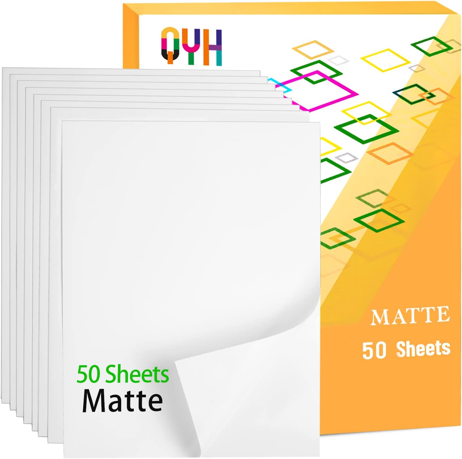 Premium Printable Vinyl Sticker Paper - 50 Matte White [...]