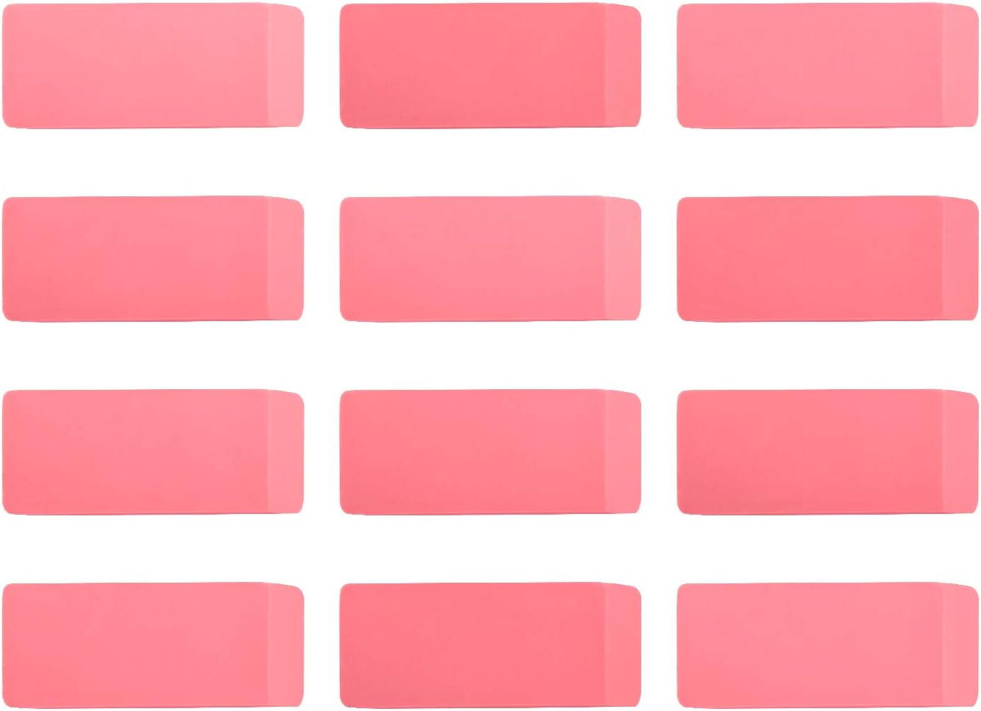 Amazon Basics Pink Eraser, 12 Count