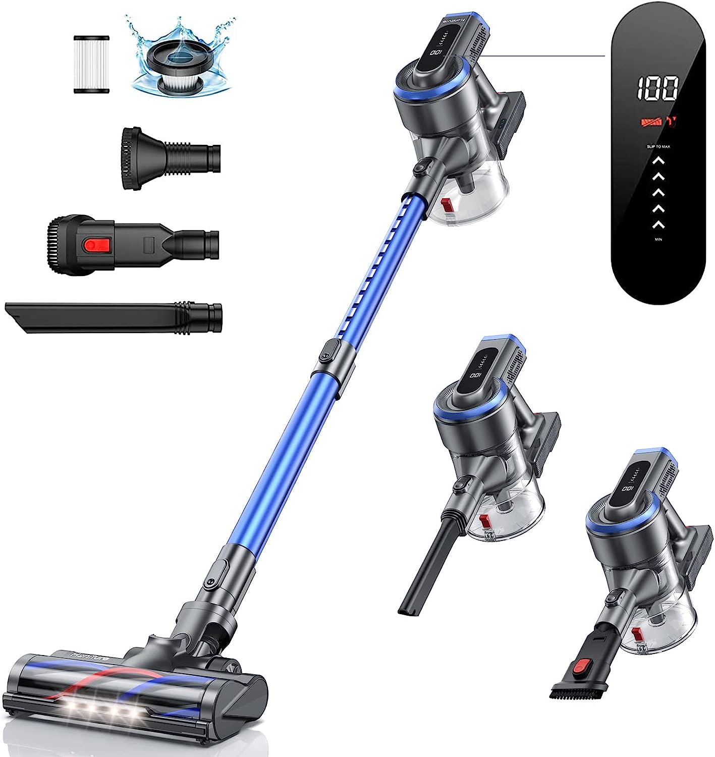 HONITURE Cordless Vacuum Cleaner 400W 33000PA Stick [...]