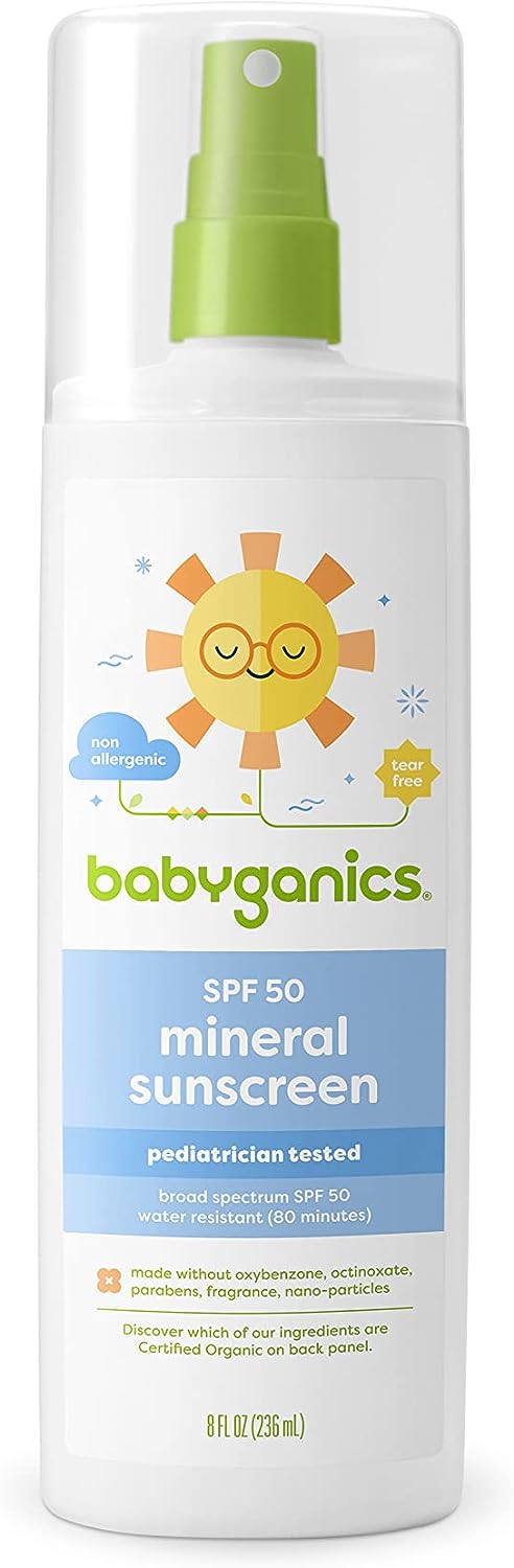 Babyganics SPF 50 Mineral Baby Sunscreen Spray, [...]