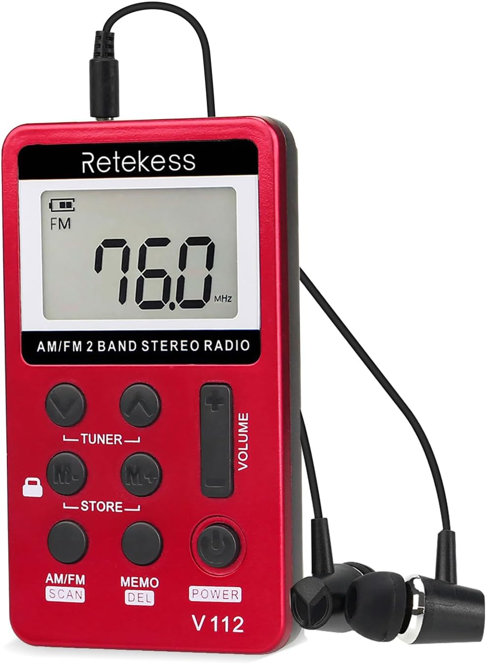 Retekess V112 AM FM Portable Pocket Radio Digital [...]