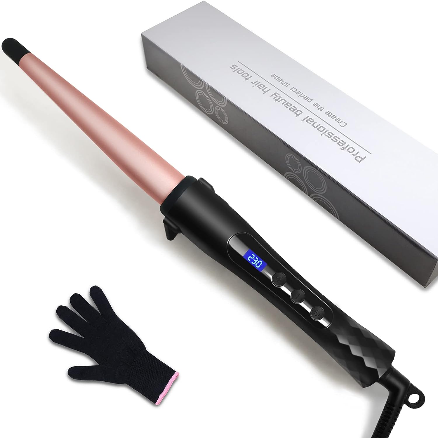Hair Curling Wand, 1/2-1 Inch Tapered Curling Iron for [...]