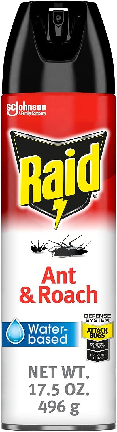 Raid Ant & Roach Aerosol Bug Spray, Water-Based [...]