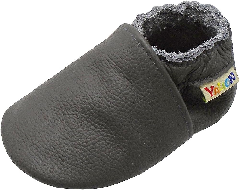 YALION Soft Leather Baby Shoes Moccasins Slip-on Boys [...]