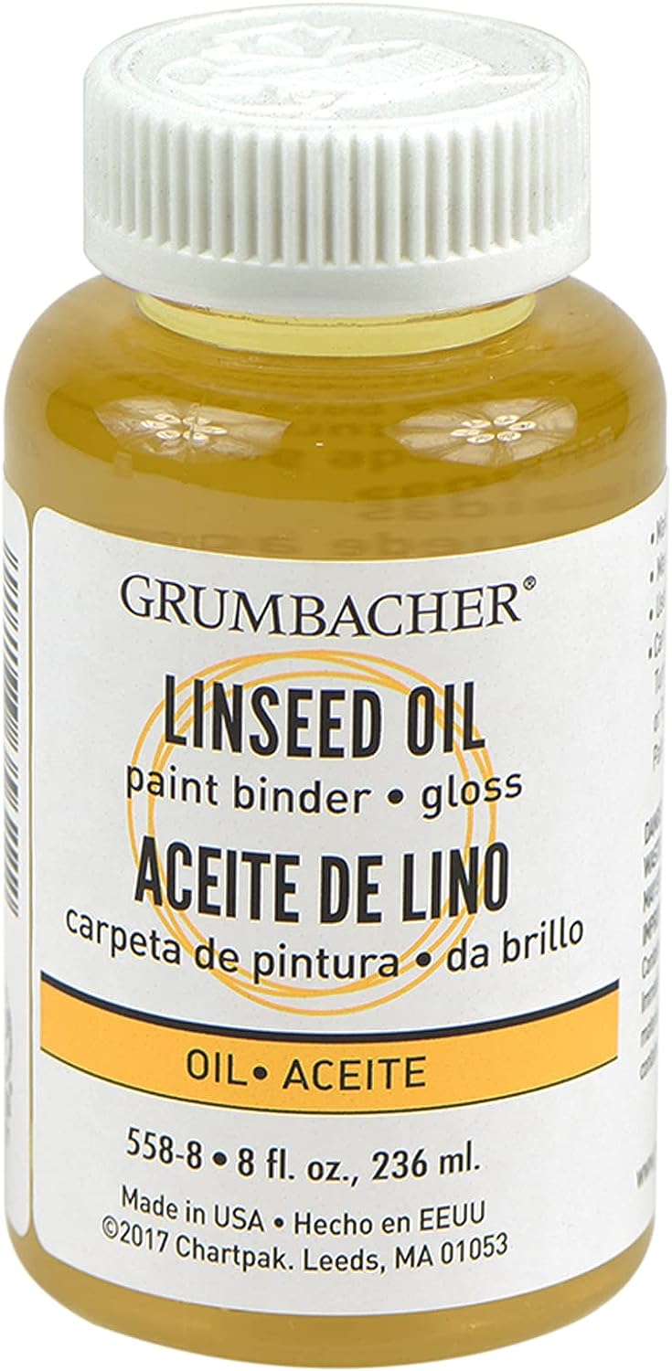 Grumbacher Linseed Medium for Oil Paintings, 8 Ounce [...]