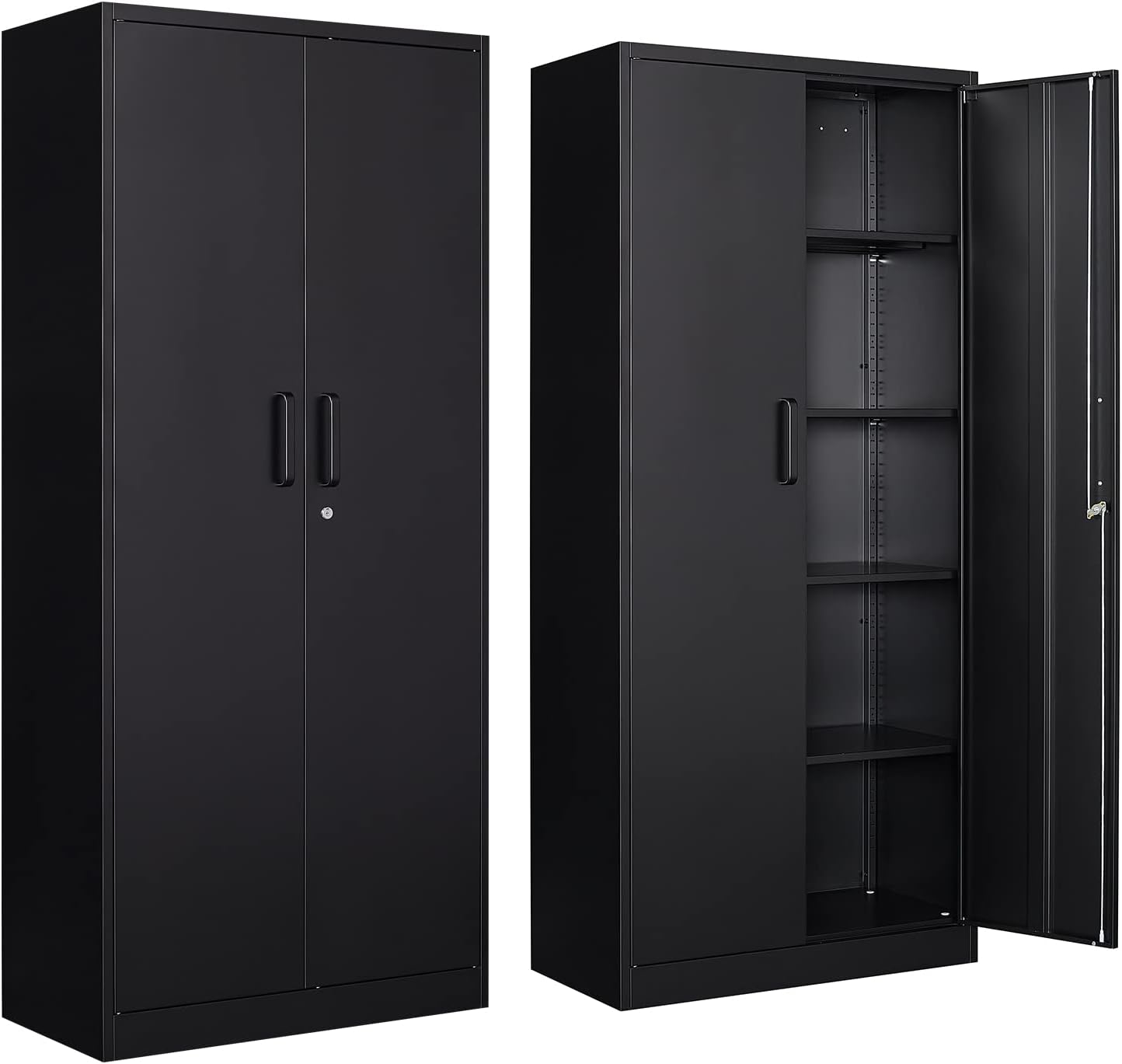 Yizosh Metal Garage Storage Cabinet with 2 Doors and 4 [...]