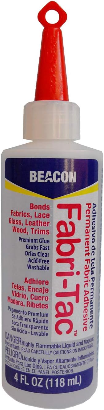 Beacon Fabri-Tac Permanent Adhesive, 4-Ounce (FT4D),1123-34