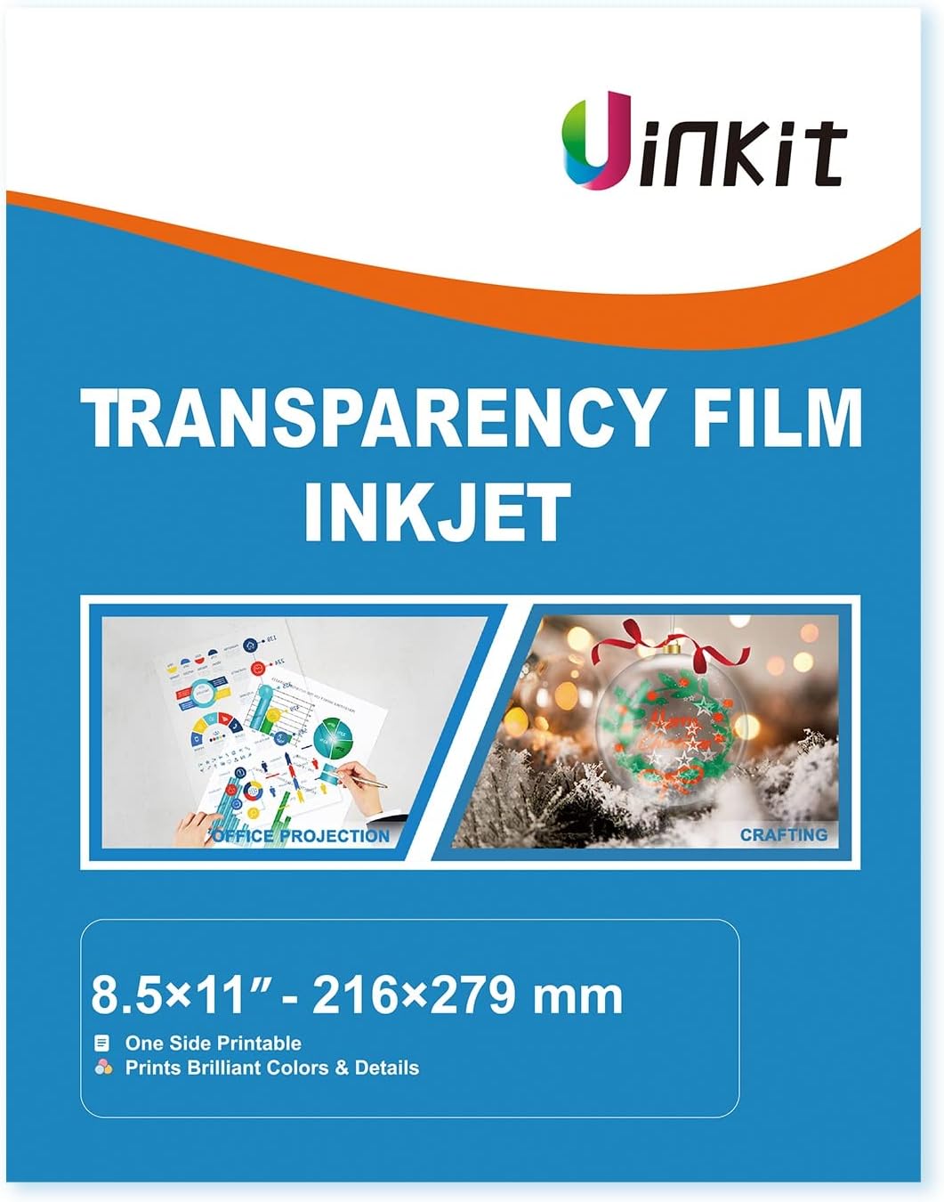 Uinkit Inkjet Transparency Film 50 Sheets 8.5x11 OHP [...]